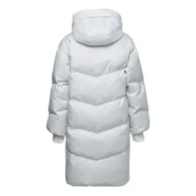 Dlouhá péřová bundy, asijské velikosti, „White“