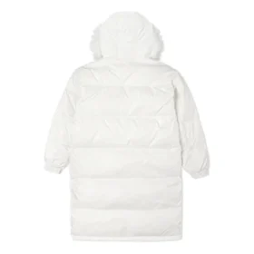 Dlouhá péřová bundy, asijské velikosti, „White“