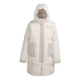 Dlouhá péřová bundy Counter Climate, asijské velikosti „Beige“ Dlouhá péřová bundy Counter Climate, asijské velikosti „Beige“