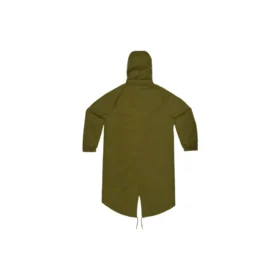 Dlouhý péřový trenčkot, asijské velikosti „Brown“ Dlouhý péřový trenčkot, asijské velikosti „Brown“