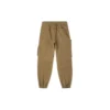 Elastické tkané kalhoty Asijské velikosti „Khaki“