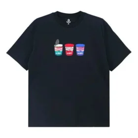 Fotky Tričko s krátkým rukávem a nášivkou Unisex Černé Fotky Tričko s krátkým rukávem a nášivkou Unisex Černé