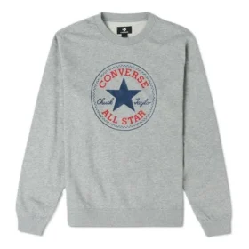 Go-To Chuck Taylor All Star Patch Standard-Fit Fleece Sweatshirt Asia Sizing „Grey“