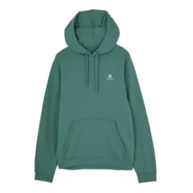 Go-To mikina s kapucí a výšivkou hvězdy a šipky, standardní střih, fleece, asijské velikosti „Green“ Go-To mikina s kapucí a výšivkou hvězdy a šipky, standardní střih, fleece, asijské velikosti „Green“