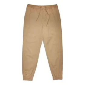 Jednobarevné joggerky, asijské velikosti „Khaki“