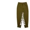 Joggingové kalhoty s nápisem, asijské velikosti „Olive Green“