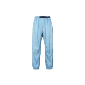 Joggingové kalhoty z tkaného chambray s výšivkou, asijské velikosti „Blue“ Joggingové kalhoty z tkaného chambray s výšivkou, asijské velikosti „Blue“