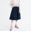 Kalhoty Culotte, asijské velikosti „Navy“