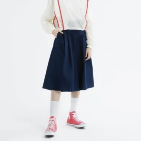 Kalhoty Culotte, asijské velikosti „Navy“ Kalhoty Culotte, asijské velikosti „Navy“