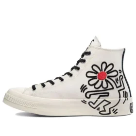 Keith Haring x Converse Chuck 70 High Tops Egret White „Egret Black Red“