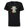 Klasické základní tričko s krátkým rukávem a potiskem, černé