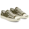 Kožené boty Jack Purcell s podšívkou z umělé kožešiny „Green White“