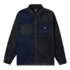 Košile z manšestru s barevnými bloky, asijské velikosti „Navy Black“