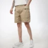 Kratké cargo kalhoty, asijské velikosti „Khaki“