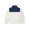 Krátká péřová bundy Asijské velikosti „White Midnight Navy“