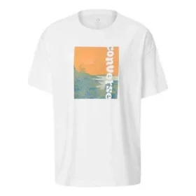 landscape Alphabet Printing Short Sleeve White landscape Alphabet Printing Short Sleeve White