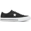 Leather One Star Low Top „Black White“