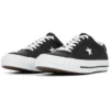 Leather One Star Low Top „Black White“