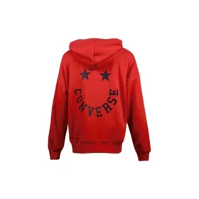 Logo Knit s kapucí a stahovací šňůrkou Červená Logo Knit s kapucí a stahovací šňůrkou Červená