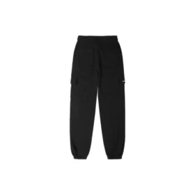 Módní pletené jogger kalhoty s logem, asijské velikosti „Black“