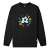 Mikina Converse x Golf Le Fleur Crew – asijské velikosti „Black“
