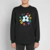 Mikina Converse x Golf Le Fleur Crew – asijské velikosti „Black“