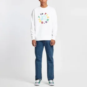 Mikina Converse x Golf Le Fleur s dlouhým rukávem, asijské velikosti „Bílá“ Mikina Converse x Golf Le Fleur s dlouhým rukávem, asijské velikosti „Bílá“