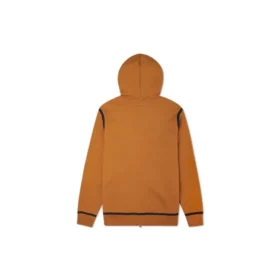 Mikina s kapucí a celopropínacím zipem UTILITY, asijské velikosti „Dark Soba Brown“ Mikina s kapucí a celopropínacím zipem UTILITY, asijské velikosti „Dark Soba Brown“
