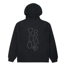 Mikina s kapucí a grafickým potiskem Shapes, asijské velikosti „černá“ Mikina s kapucí a grafickým potiskem Shapes, asijské velikosti „černá“