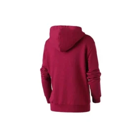 Mikina s kapucí a výšivkou hvězdicového šrafování, asijské velikosti „Dark Red“