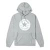 Mikina s kapucí Go-To Chuck Taylor Patch z francouzského froté, asijské velikosti „Grey“