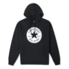 Mikina s kapucí Go-To Chuck Taylor Patch z froté, asijské velikosti „Černá“