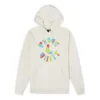 Mikina s kapucí Peace & Unity Recycled, asijské velikosti „Egret“