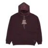 Mikina s kapucí Renew Retro, asijské velikosti „Burgundy“