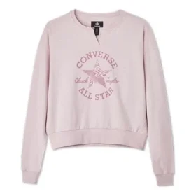 Mikina s kulatým výstřihem a nášivkou Chuck Taylor – asijské velikosti „Pink“ Mikina s kulatým výstřihem a nášivkou Chuck Taylor – asijské velikosti „Pink“