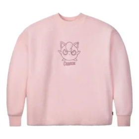 Mikina s kulatým výstřihem Converse x Pokemon Jigglypuff Sherpa, asijské velikosti „Růžová“ Mikina s kulatým výstřihem Converse x Pokemon Jigglypuff Sherpa, asijské velikosti „Růžová“