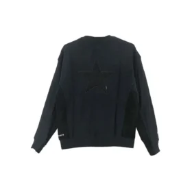 Mikina s kulatým výstřihem Star, asijské velikosti „Black“