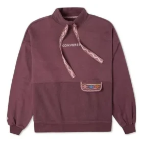 Mikina Tapesyt Crew, asijské velikosti „Dark Mauve“ Mikina Tapesyt Crew, asijské velikosti „Dark Mauve“