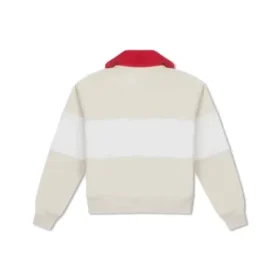 Mikina YOTD s polovičním zipem, asijské velikosti „Beige“ Mikina YOTD s polovičním zipem, asijské velikosti „Beige“
