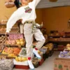 Novoroční série TIGER vzor, sportovní tričko s kulatým výstřihem „Milk White“