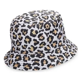 Oboustranná čepice s leopardím potiskem „White“