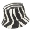 Oboustranná čepice Zebra Bucket Hat „Black“
