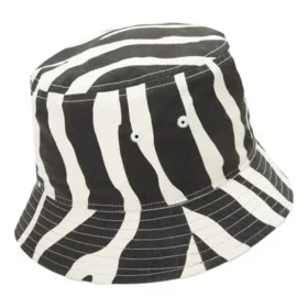 Oboustranná čepice Zebra Bucket Hat „Black“