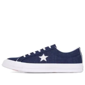 One Star Ox plátěné boty modré/bílé
