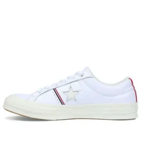 One Star Piping Low Top v barvě White/Enamel Red/Egret