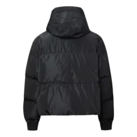 Oversized bundy s kapucí, asijské velikosti, „černá“ Oversized bundy s kapucí, asijské velikosti, „černá“