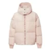 Oversized péřová bunda – asijské velikosti „Pink“