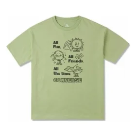 Oversized tričko s vtipným potiskem, asijské velikosti „Vitality Green“ Oversized tričko s vtipným potiskem, asijské velikosti „Vitality Green“