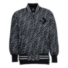Padded AOP Bomber Asia Sizing „Black White“