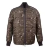 Páková bundy s potiskem Camo a stojáčkem, asijské velikosti „Camo Green“